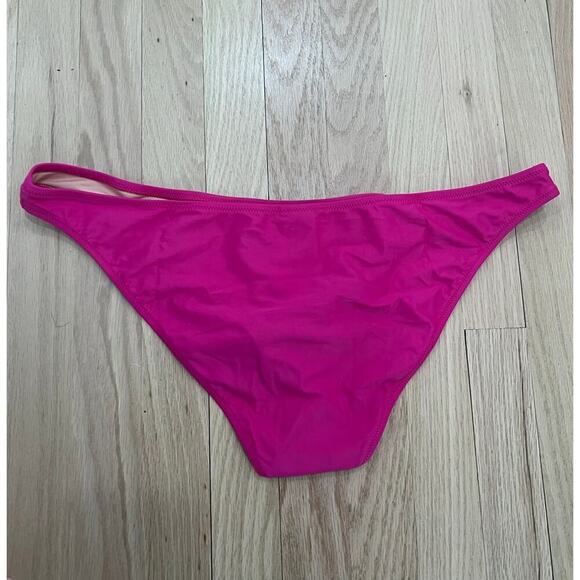 NWT J.Crew Heritage 1989 High Leg Bikini Bottoms Radiant Fuchsia Pink Women's S - Picture 3 of 8